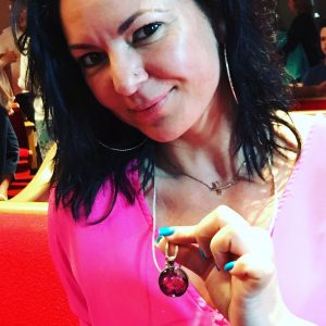 Larisa with her pendant